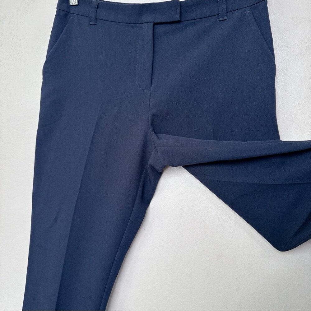 Topshop Womens 6 Navy Slim Fit Ankle Trouser - Picture 8 of 15